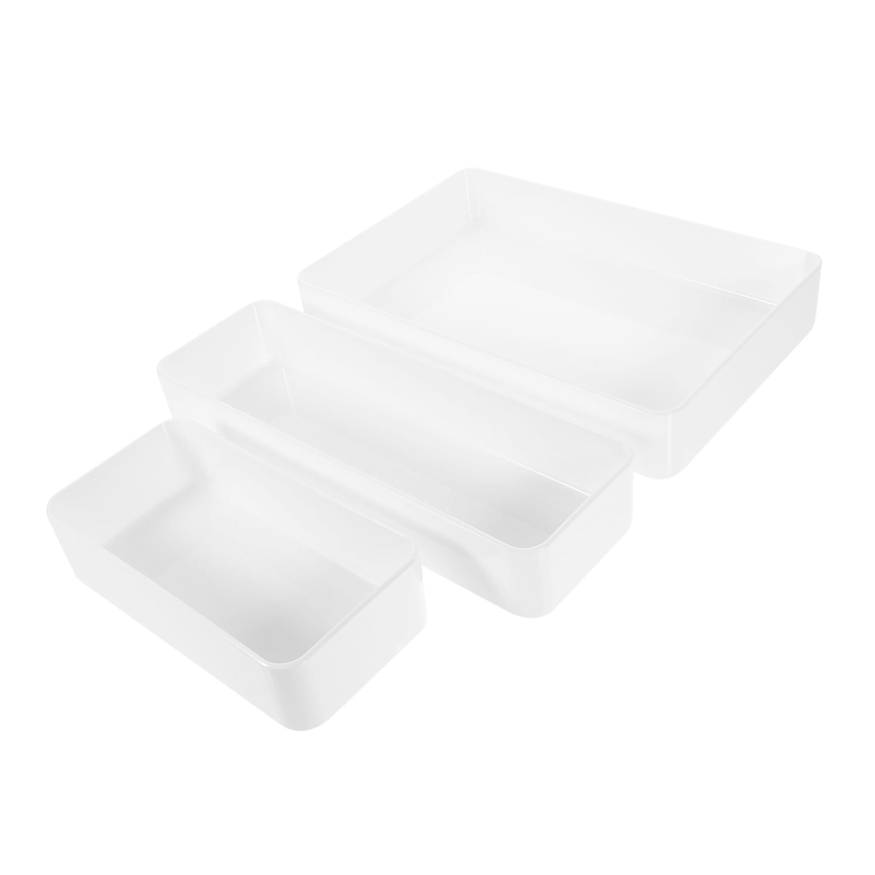 3piezas Organizador Escritorio Cajas De Almacenamiento para Utensilios De Cocina Oficina y Hogar Divisores para Cosméticos Utensilios y Accesorios