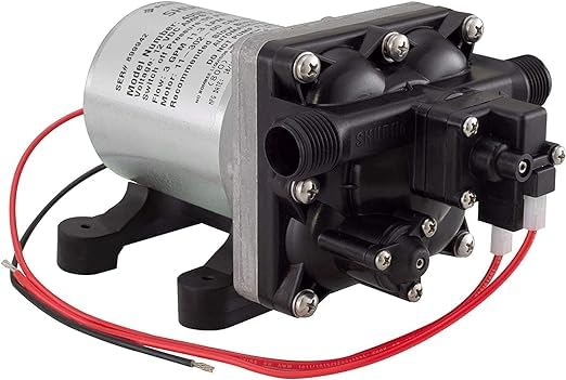 Shurflo 4008 101-A65 | 12V 3 Gallon RV replacement water pump | 3 Gallons per Minute | 55 psi | Lightweight | Suitable for RV Marine & non-potable water application