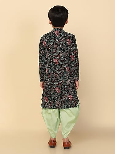 Image of KISAH Kids' Kurta Set - Printed Cotton Blend - Traditional Indian Ethnic Wear for Men - Ideal for Weddings and Festivals