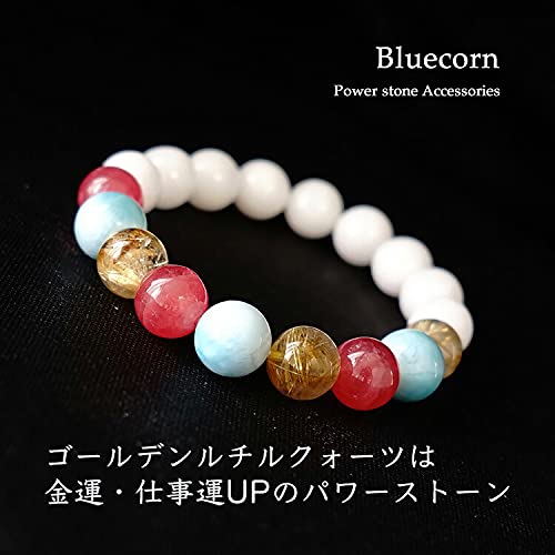 Amazon | ブルーコーン パワーストーン 天然石 ラリマー インカローズ