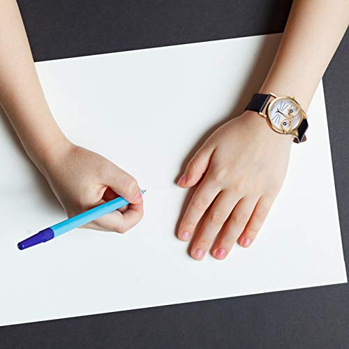 ULTECHNOVO Gato Crianças Assistir Desenho Animado Couro de Metal Impermeável para Crianças Relógio d