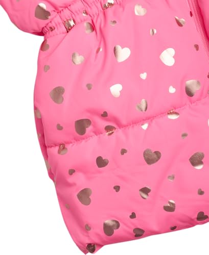 Pink Platinum Girls Winter Coat - Warm Fleece-Lined Hooded Puffer Jacket for Girls with Winter Hat (Sizes: 4-16)4