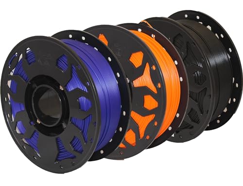 Image of WOL3D 1kg 2026 PLA PRO+ 3D Printing Filament - Improved Formula for Enhanced Strength (Blue + Orange + Black), Eco-Friendly, Compatible with Most FDM 3D Printers, Made in India.