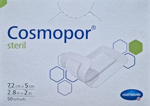 Cosmopor 9008003 Medizinische Klebebänder steril 7 2 cm x 5 cm (50-er pack)