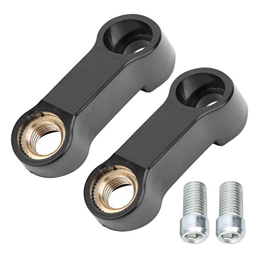 Fyearfly Adattatore per Prolunghe per Specchietti Retrovisori in Alluminio per Moto per Filettatura, Alzatesta per Specchie, Kit adattatore per specchietti retrovisori per moto Prolunga per montaggi