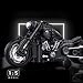 Zorwlodc Motocycle Model for Harley Davidson, 1:5 Scale, 2260 Pcs Super Motorbike Building Blocks Set with Light, Motocycle Building Set Compatible with Lego