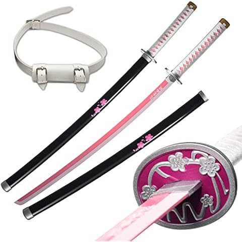 ziqing Handmade Anime Samurai Sword Agatsuma Zenitsu Sword Kamado Tanjirou Sword Rengoku Kyoujurou Sword 41-inch Various Styles are Available Cover