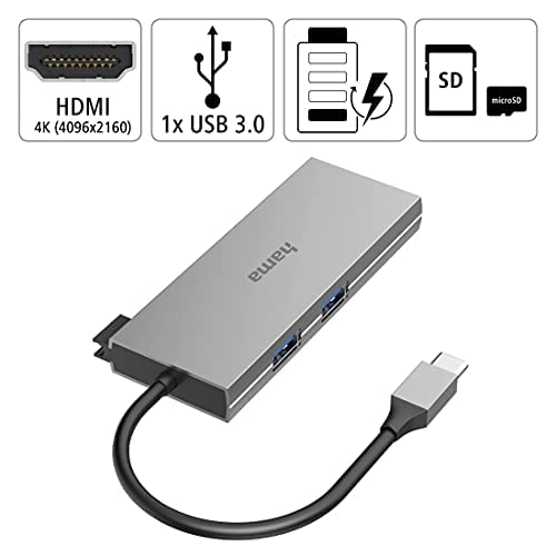 Hub Multiporta USB-C (USB 3.1) 6 Porte Grigio - Hub USB - Immagine 1