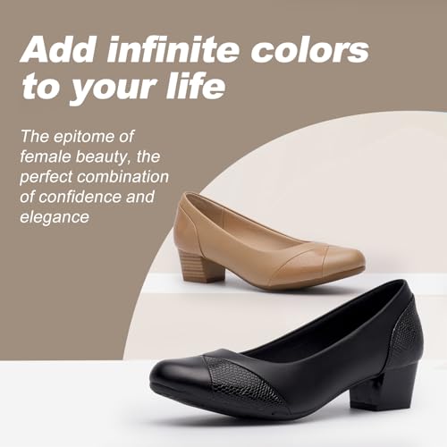 Image of Women's Orthopedic Loafers Comfortable Low Heel Slip On Dress Shoes with Arch Support for All Day Comfort