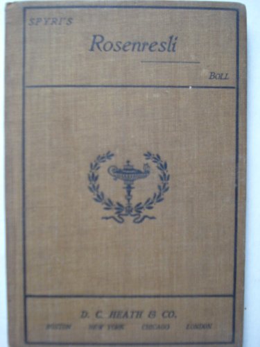 Rosenresli (in German) B000GSXOFO Book Cover
