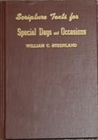 Scripture texts for special days and occasions: Helps for holy days and holidays B0007EF4YQ Book Cover