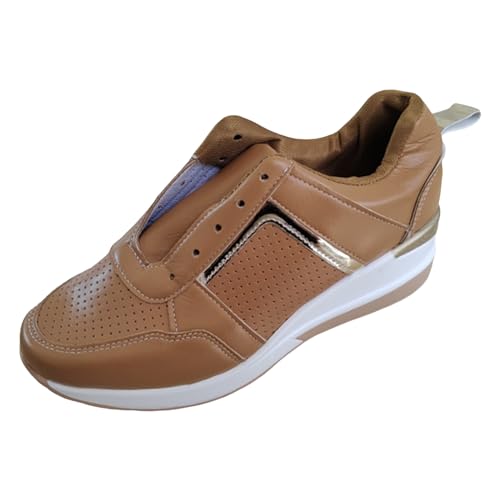 Zapatillas Casual para Mujer OrtopéDicas Calzados Correr en Asfalto Diseno Moderno Calado Deportivas con Suela Alta Fitness Gym Jogging Outdoor