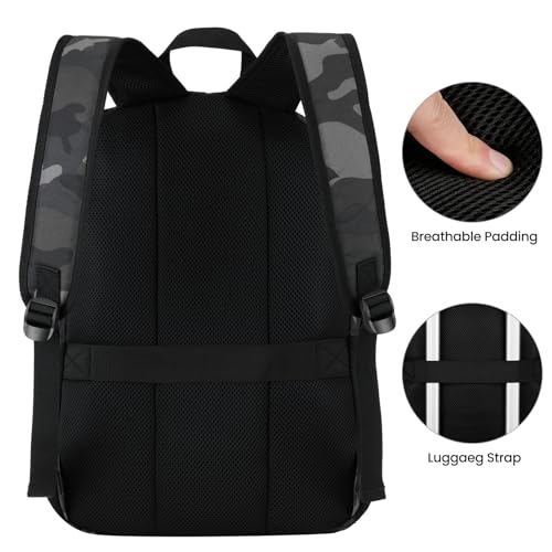 Image of ZUBOND Unisex Backpack for School, Lightweight Boys Girls Backpack Fits 15.6 Inch Notebook, Water Bottle Pocket - Ideal for Teens, College Students, Adults