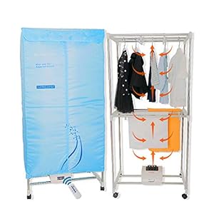 Concise Home elektrische wasdroger 1000W grote capaciteit 15kg dubbellaags afstandsbediening energiebesparende warme lucht drogende garderobe