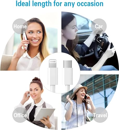 Image of Original USB C to Cable 1m, Charge Cable USB C Fast Charging for 14 /14 plus /14 pro / 14 Pro max /13 /13 mini /13 Pro /13Pro Max /12 /12 mini /12Pro /12 Pro Max /11 /X /XS /XR / 8 Plus, White