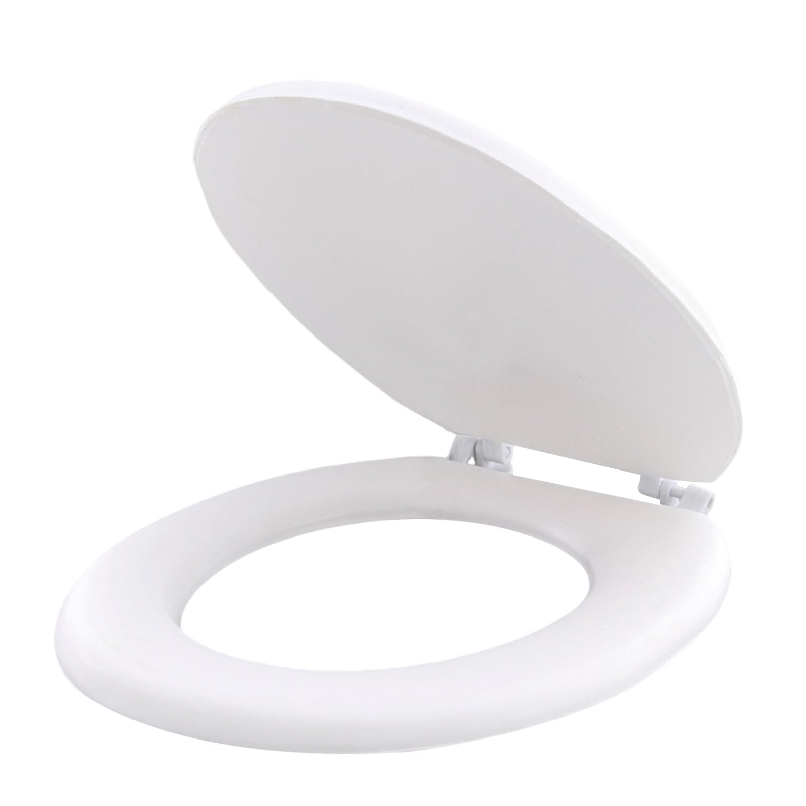 UO Thickened EVA Foam Toilet Seat - U-Shaped, Old-Fashioned, White - Image 2