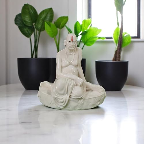 Image of KariGhar Swami Samarth Idol Perfect for House Warming,Office Size 5 inch