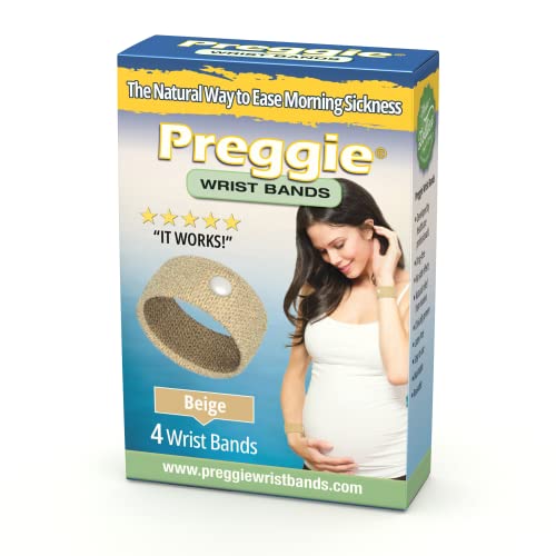 Image of Three Lollies Preggie Wrist Bands, Beige, 4 Wrist Bands
