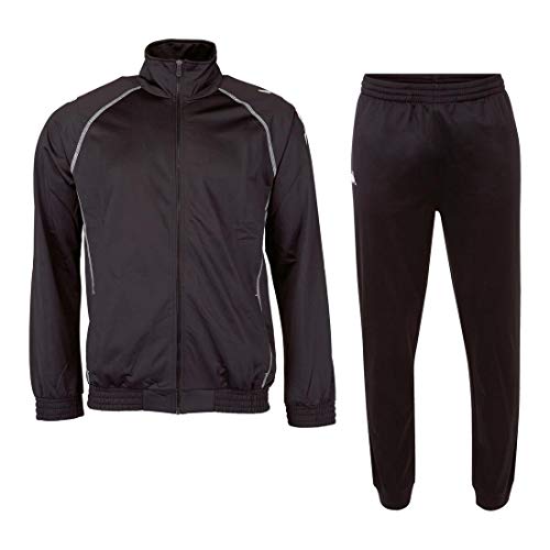Kappa Ephraim Tracksuit Unisex Jogginganzug Trainingsanzug 702759 Schwarz, Bekleidungsgröße:S