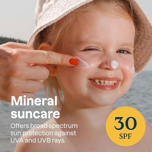 ATTITUDE Mineral Sunscreen for Baby and Kids with Sensitive Skin, EWG Verified, Broad Spectrum UVA/UVB, Dermatologically Tested, Plant and Mineral-Based Formula, Vegan, SPF 30, Unscented, 2.6 Oz - Image 3