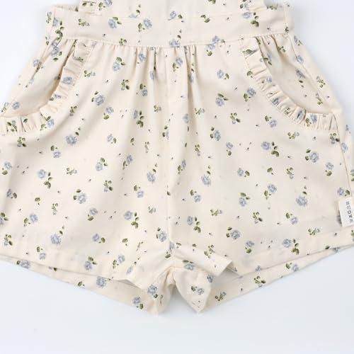 HOOLCHEAN Baby Toddler Girls Spring Summer Blue Flower Ruffled Shortalls4