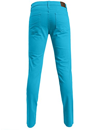 NE PEOPLE Mens Basic Classic Solid Color Skinny Fitted Stretch Jeans (26-40)3