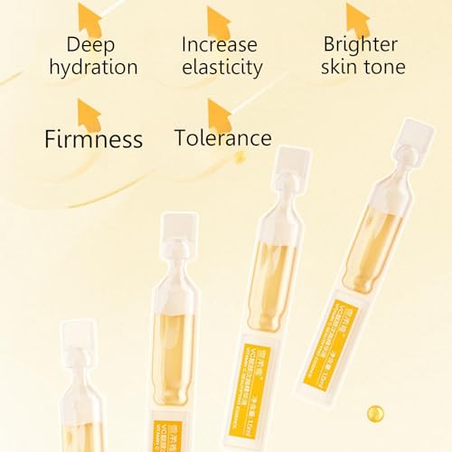 Vitamin C Serum for Face,Hydrate and Firm Skin,Moisturizing Vitamin E,Smoothing Dry/Sensitive Skin Dull and Dry Skin,Face Serum for Women,25 Ampoules - Image 4