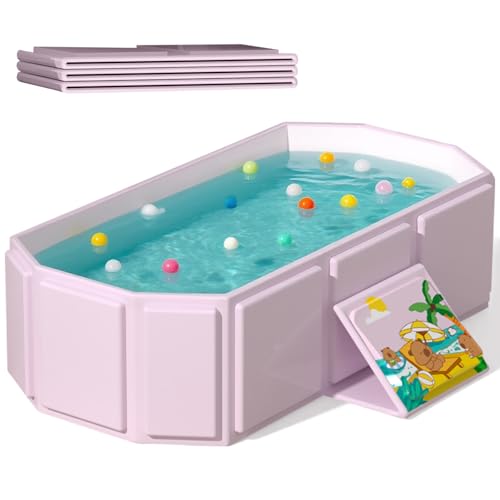 Tragbare faltbare Babybadewanne, 75 x 45 x 24 cm (L x B x H), geeignet für 0-6 Jahre, Rosa/Mintgrün (Rosa) Tragbare faltbare Babybadewanne, 75 x 45 x 24 cm (L x B x H), geeignet für 0-6 Jahre, Rosa/Mintgrün (Rosa)