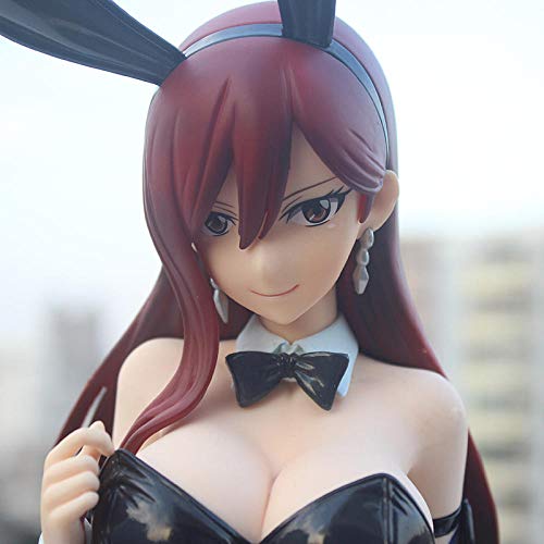 Factorydiy Figurine d'anime Modèle de Anime Fairy Tail Erza Scarlet Bunny PVC Action Figure Jouet Collection Modèle Poupée Haute Environ 47 Cm Collectibles Toy Animations Personnage Modèle