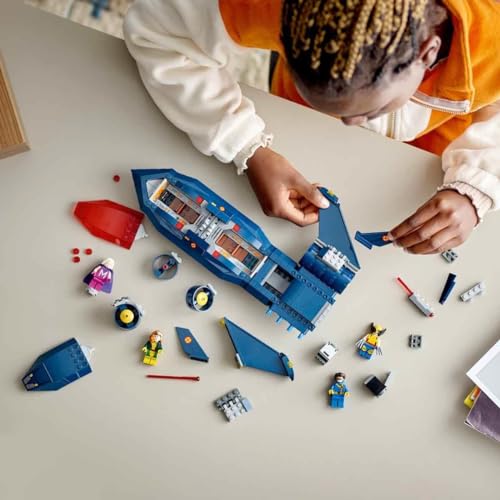 | Marvel X-Jet di X-Men, Aereo Giocattolo per Bambini e Bambine da 8 Anni in su, Modellino da Costruire di Aeroplano con Minifigure di Supereroi, Regalo per Ragazzi e Ragazze 76281 - Lego - Immagine 1