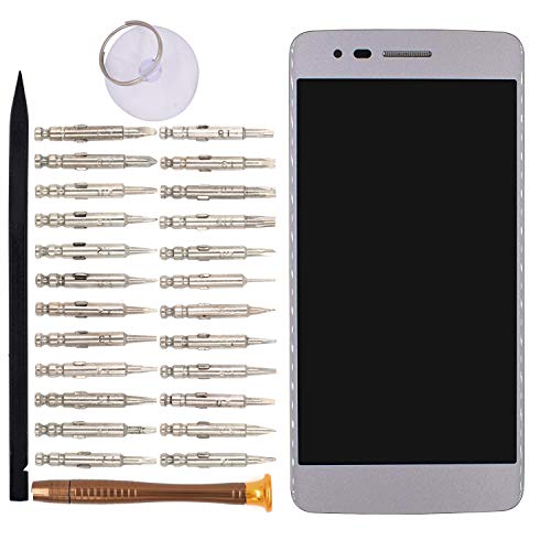 Image of LCD Digitizer Assembly with Front Housing for LG K8 2017 US215 M200N(Silver)