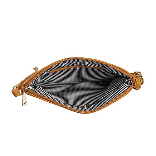 Image of SG SUGU Lightweight Medium Crossbody Bag Shoulder Bag with Tassel and Zipper Pocket