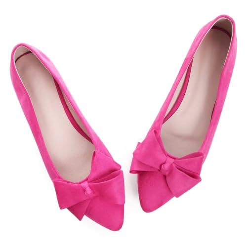 Image of TN TANGNEST Flats Shoes Women Comfort Casual Loafers | Classic Pointed Toe Bowknot Flats Cute Slip On Flats, Wear to Work Travel Walk