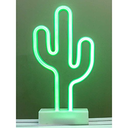 HAB & GUT -L232- NEON Kaktus LED Licht, Stehlampe, Dekolampe grün, Batteriebetrieb HAB & GUT -L232- NEON Kaktus LED Licht, Stehlampe, Dekolampe grün, Batteriebetrieb