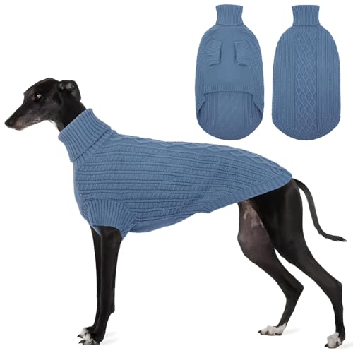 ASENKU Dog Sweater, Italian Greyhound Clothes, Warm Italian Greyhound Sweater, Turtleneck Knitted...