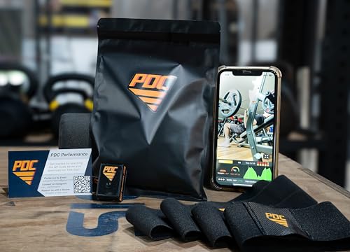 PDC Performance Training Kit – App Access, Bluetooth Tracking Device and Bands, Performance Metrics and Depth Checker for Powerlifting