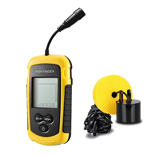Image of Fishing Tools Depth Read 1M Colorful Screen Fishfinder Handheld Sounder Portable LCD Sonar Fish Finder