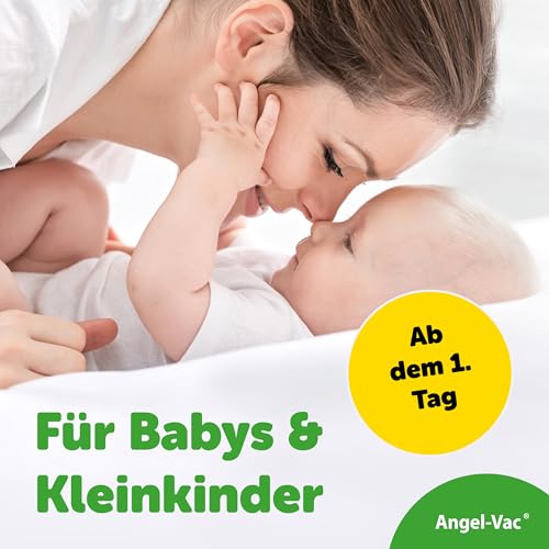Angel-Vac® Nasensauger Baby [für Standard-Staubsauger] - Baby Nasenreiniger mit weichem Saugkopf für Kinder ab 0 Jahre - [klinisch getestet] - der Original Nasensauger für Staubsauger seit 30 Jahren 5