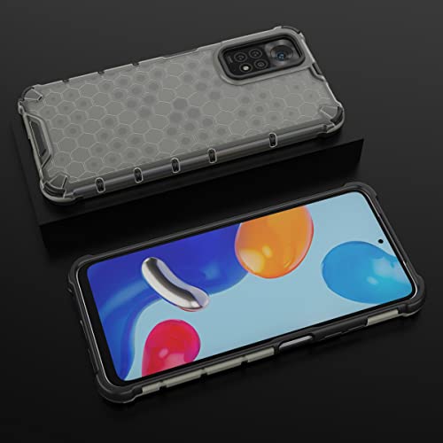 Image of Glasgow Back Case Cover Designed for Mi Redmi Note 11 / 11s - Black