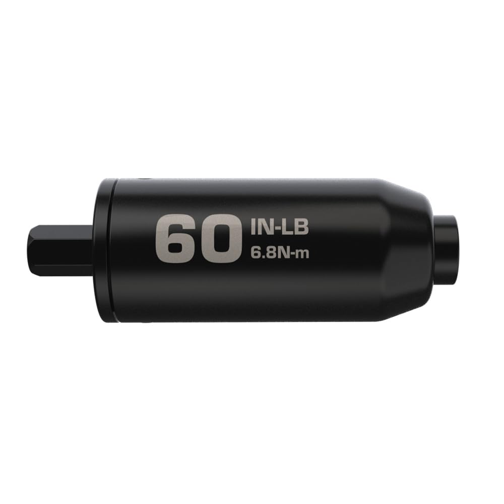 Fat Stix Individual Limiter 10-65 Inch-Pounds with Preset Torque, Accurately Tightens, Reversible, Compatible with Wheeler Fat Stix T-Handle Driver, for Gunsmithing, Reloading, and Torque Adjustment
