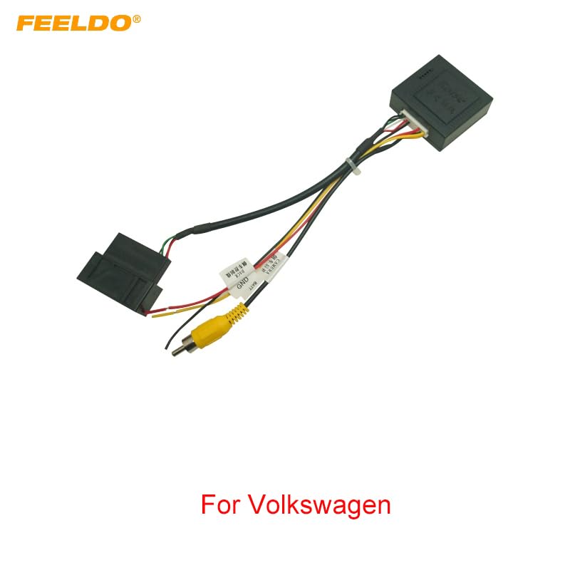 Car for Audio Wiring Harness with Canbus Box for Volkswagen Model Equipped RGB Reversing Camera Stereo Wire Adapter - (Color Name: B only canbus Box)