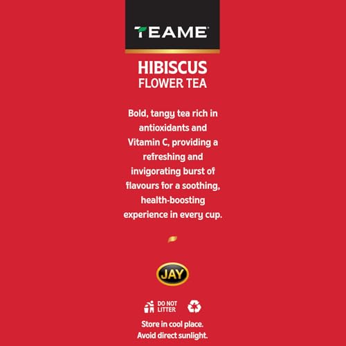 Image of TE-A-ME - Hibiscus Tea - 100 gm (100+ Cups) | Supports - SKIN GLOW ENHANCING | Flower Based - Herbal | Caffeine Free - Tangy Flavor | Hibiscus Tea Leaves | 50g - Pack of 2
