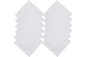 12 Pack White Bandanas for Tie Dye Party Supplies