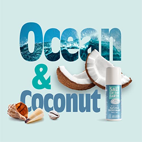 Salt of the Earth Natural Deodorant Roll On Ocean & Coconut - 100% Natural Ingredients, Effective Protection, Vegan & Cruelty Free. Suitable for Men, Women & Kids - 75ml - Image 6