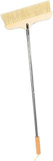 KONTONTY Solid Wood Bristle Broom Sweeping Broom Wood Sweeper Play Cleaning Tool Outdoor Broom Housekeeping Cleaning Tool Wood Broom Handle Broomstick Wooden House Plastic Household