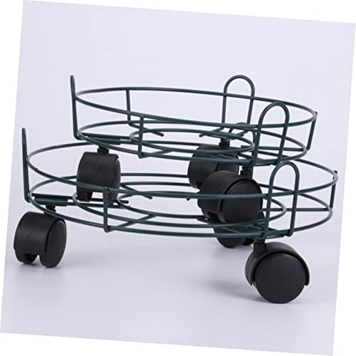 Roulettes pivotantes sur roulement support plantes robustes HEMOTON