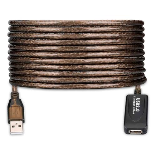 Ewent Cable Alargador USB 2.0, Cable de extensión A/M A/F, 15 metros