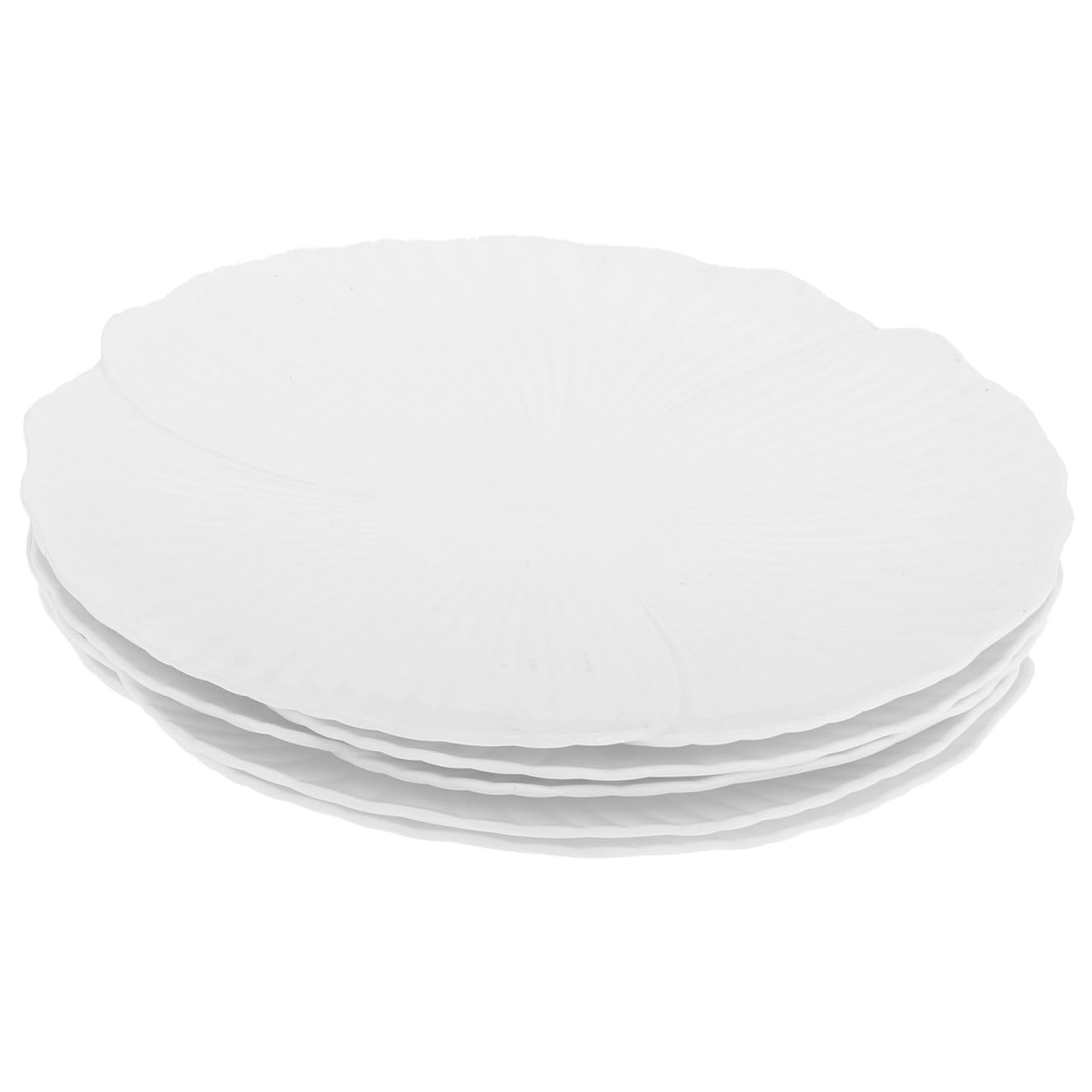 Assiettes à salade blanches festonnées pour sublimer vos repas