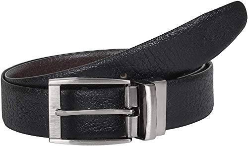 Image of KAEZRI Genuine Leather /Italian Reversible Black And Brown Casual Belt For Men