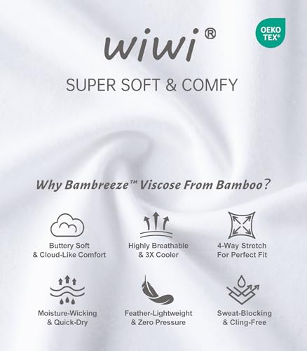 Image of WiWi Viscose from Bamboo Women's Pajamas Set Super Soft Button Down Top and Pants Sleepwear Cooling Pjs S-3X